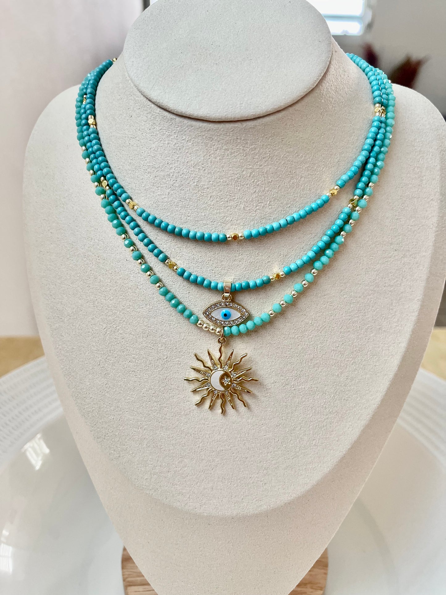 Turquoise Beaded